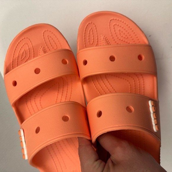 Crocs Classic Unisex Two Strap Slide Sandal Size Men 13 - Picture 8 of 12
